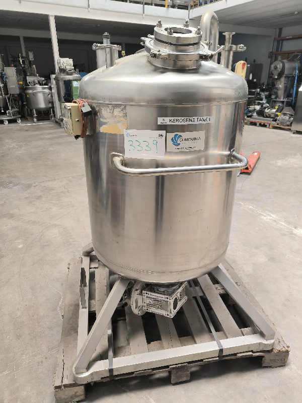 Cuve inox 316l 344 litres d'occasion avec agitation - référence : c3339_0