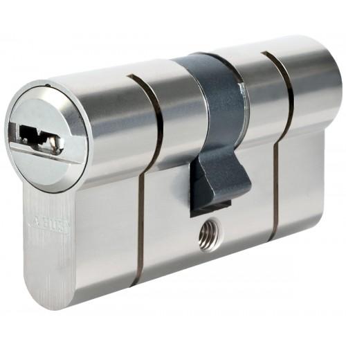 CYLINDRE P6PS PRÉSNAP DOUBLE S'ENTROUVRANT - LAITON NICKELÉ - 3 CLÉS - 45X65 ABUS