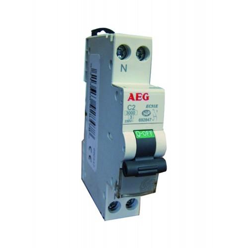 DISJONCTEUR - PHASE + NEUTRE - 20A AEG
