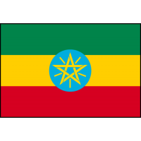DRAPEAU ETHIOPIE : DIMENSIONS - 150 X 225 CM