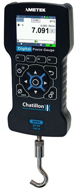 Dynamomètre numérique Chatillon DFS3 - Série 3 avec capteurs internes et externes, précision 0.1% et USB-C_0