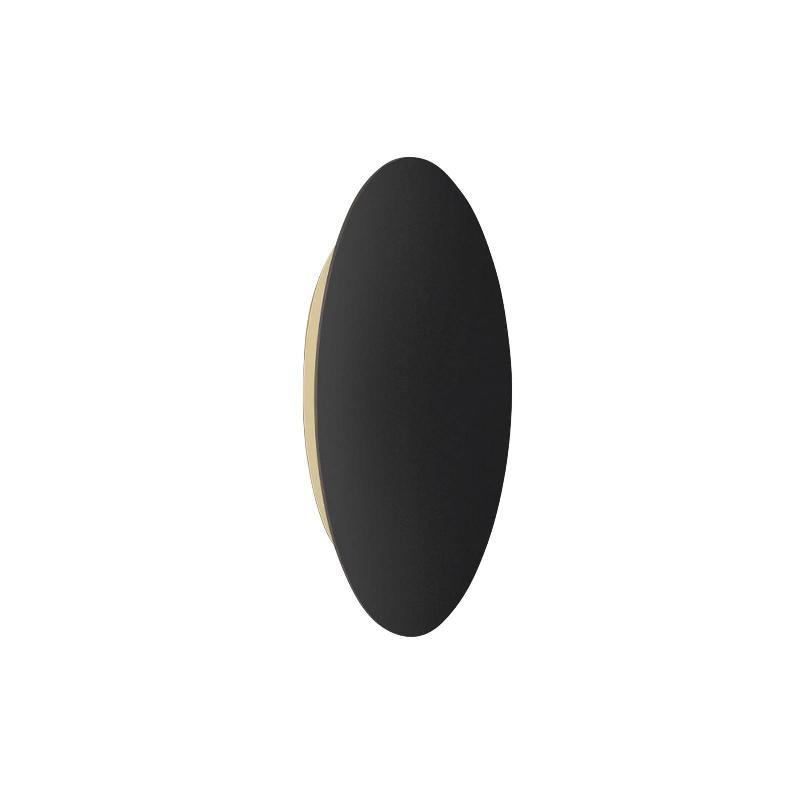 ESCALE BLADE APPLIQUE MURALE LED NOIR MAT Ø 44 CM