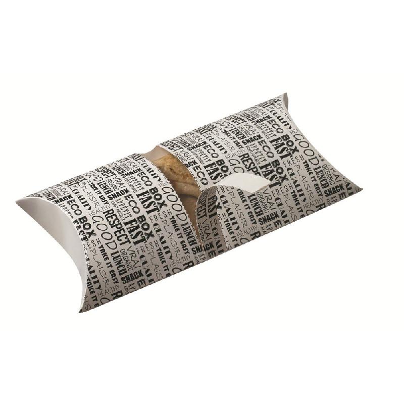 Etui berlingot crêpes tacos carton blanc décor District 22,7x11x4,5cm - par 500_0