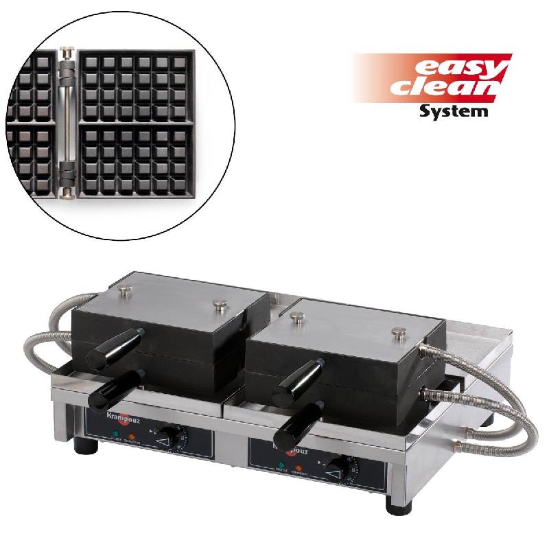 Gaufrier électrique professionnel 4 x 6 liège paty doubles ouvertur... - PWECAGBAO_0