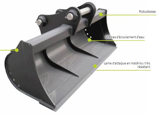 Godet de curage Fravizel - Ref. 15 - Lame droite et angles efficaces_0