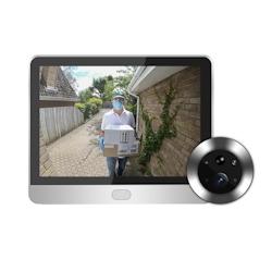 Interphone Vidéo WiFi 1080P Écran 4.3 Pouces Vision Nocturne Détection Mouvement Blanc YONIS - blanc 3615616948348_0
