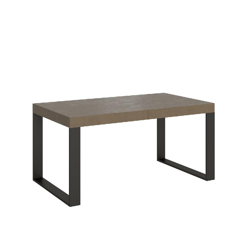 Itamoby Table extensible Tecno Premium 160/420x90 cm avec pieds gris et anthracite - beige multi-matériau VE420TATECPRE-TT-AN_0