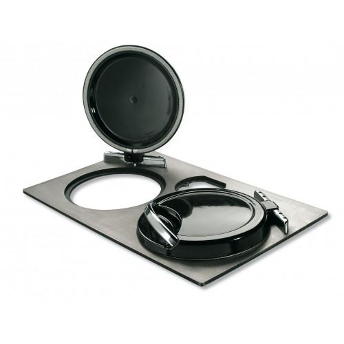 KIT PLAQUE DE CUISSON EN FONTE POLIE - POUR CUISINIÈRE À BOIS LA NORDICA EXTRAFLAME