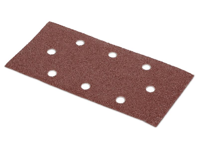 Lot de 5 patins auto-agrippants perforés - oval - grain 120 - 93 x 187 mm_0