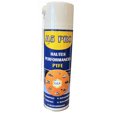 M5 PRO 5 en 1 au PTFE - Lubrifiant dégrippant anticorrosion pour aviation, industrie, marine, agriculture, cycles, armes et automobile_0