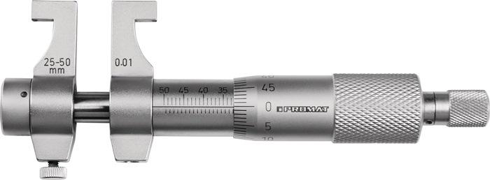 Micromètre d'intérieur à becs 5-30 mm PROMAT - Chromé mat avec bague étalon et surfaces de mesure trempées_0