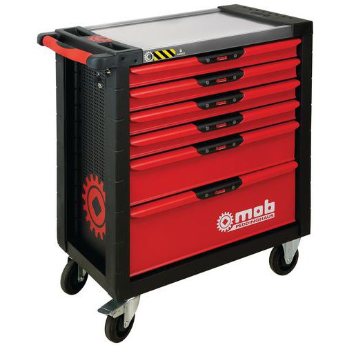 MOB 1 SERVANTE XLINER 4 MODULES, 6 TIROIRS, ANTI-BASCULEMENT - MOB