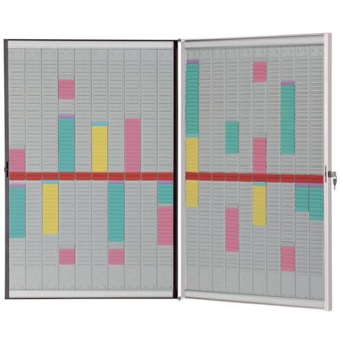 Nobo Kit planning à fiches T avec cadre refermable - 5028252132862_0