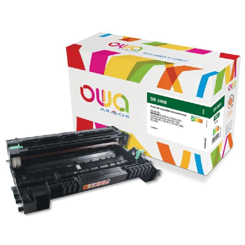 OWA K15967OW TAMBOUR REMANUFACTURÉ COMPATIBLE BROTHER DR3400 - NOIR