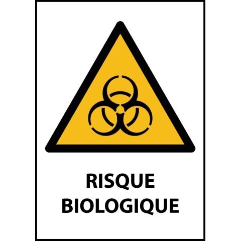 PANNEAU DE DANGER - RISQUE BIOLOGIQUE - W009 - ISO EN 7010 PVC 2 MM A3