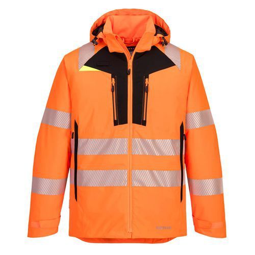 PARKA HAUTE-VISIBILITÉ DX46 NOIR/ORANGE S - PORTWEST