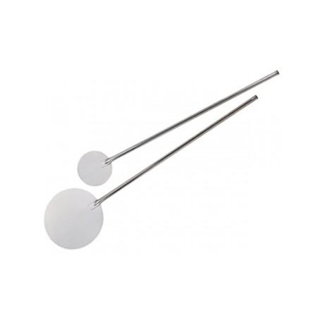 Pelle à pizza inox ronde De Buyer - diamètre 31 cm - manche long et sécurisé - qualité professionnelle_0