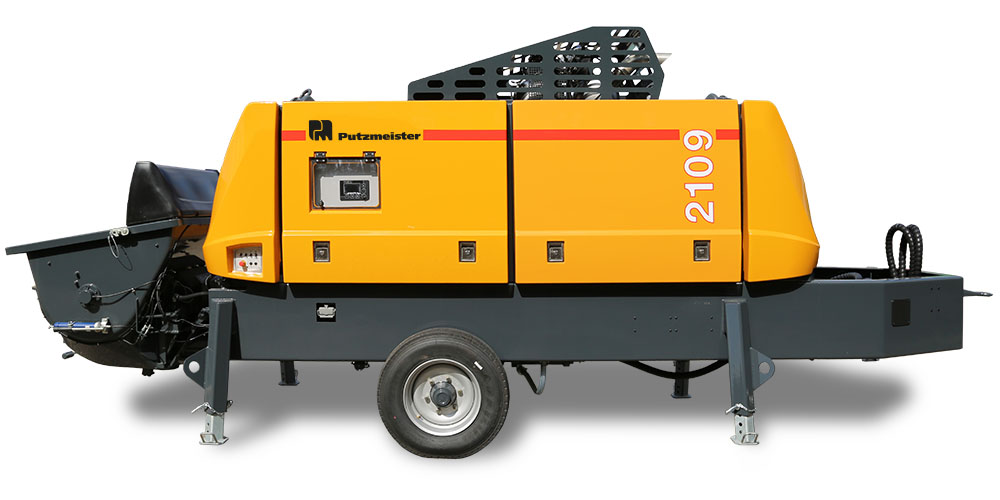 Pompe à Béton Stationnaire - Putzmeister BSA 2109 H D5 - Moteur Diesel EU-Stage V - Adaptée aux distances moyennes et à la construction d'infrastructures_0