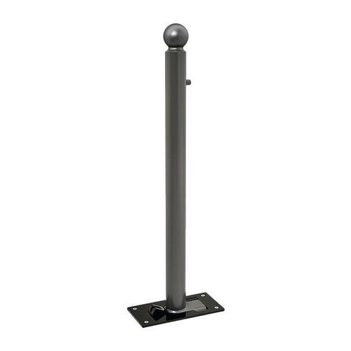 POTELET RABATTABLE SOLIBLOC Ø 76 MM BOULE - GRIS PROCITY - PROCITY