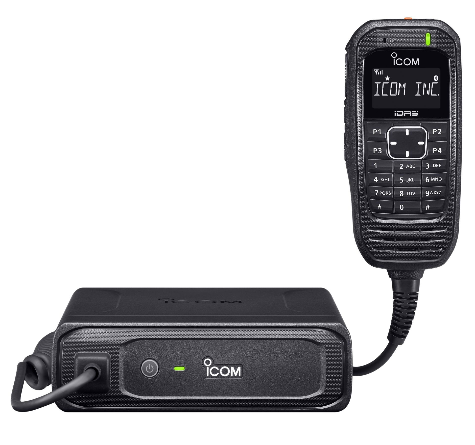 Radio professionnelle PMR Black-box IC-F5330D - Micro déporté jusqu'à 100m - Installation via réseau IP - VHF et UHF_0