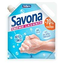 RECHARGE CRÈME LAVANTE SOLIPRO SAVONA - ÉCO-RECHARGE DE 3 LITRES