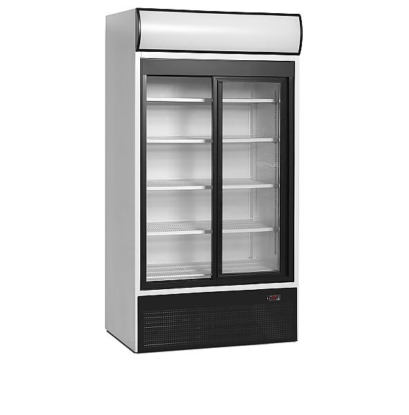 Réfrigérateur vitré 2 portes - 771 litres - aluminium noir - FSC1000S - plage de température de 2 à 10°C_0
