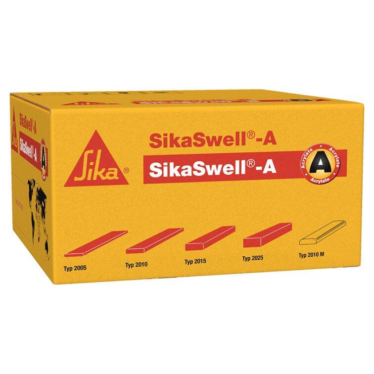 Rouleau rouge SikaSwell A - 10 m - Profilé expansif hydroexpansif pour étanchéité des joints de reprise_0
