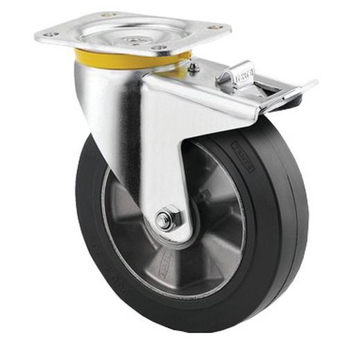 ROULETTE PIVOTANTE À FREIN CHARGE 500 KG - TENTE