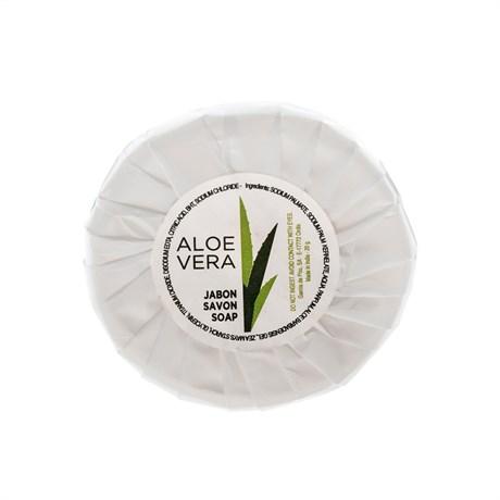 SAVONNETTE RONDE ALOE VERA (VENDU PAR 500)