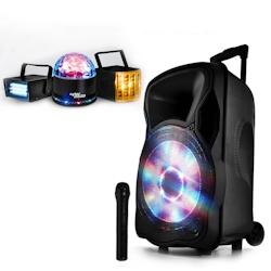 Sono Portable Party 12Led amplifiée 700W 12