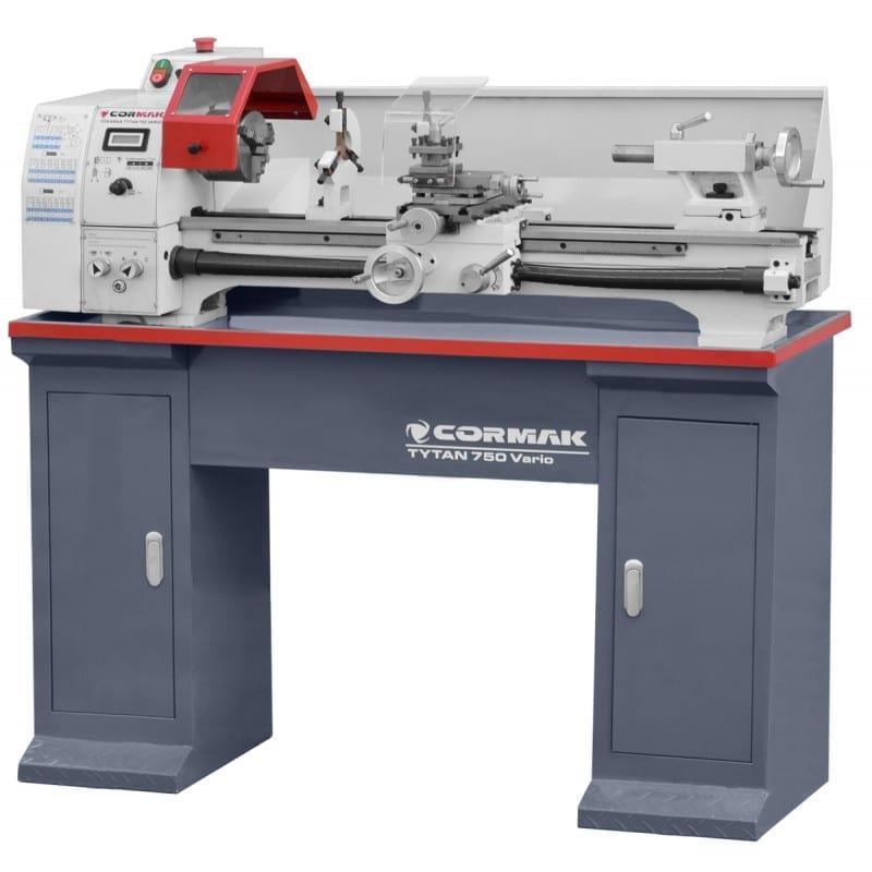 Tour universel Cormak Tytan 750 Vario 230V avec socle - vitesse variable - écran LCD - mandrin Ø 125mm_0