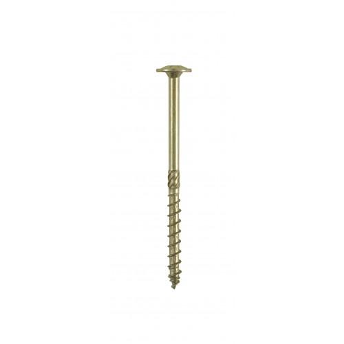 VIS À BOIS - TÊTE PLÂTE - FILETAGE PARTIEL - 8X80 MM - 50 PIÈCES SIMPSON STRONG-TIE