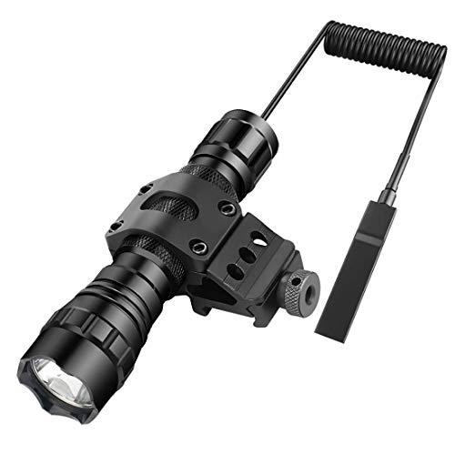 Lampe torche tactique à LED - 1200 lumens, résistance à l'eau, interrupteurs de pression, rechargeable et compacte_0