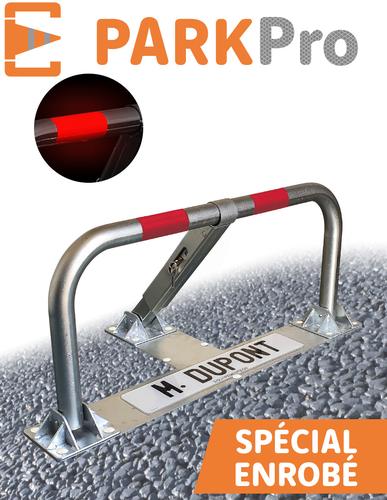 Barrière de parking spécial enrobé à cylindre européen - PARKPro - BPA50CYD - rabattable et robuste_0