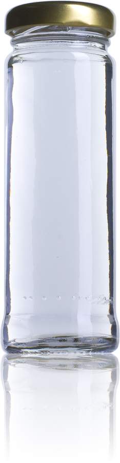 Bocal en verre cylindrique 115 ml - TO 38 - Verre blanc_0