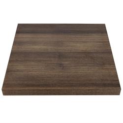 Bolero Plateau de table carré 700 mm effet bois chêne rustique - blanc GR330_0