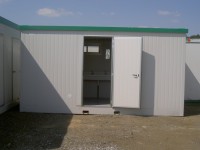 Bungalow de chantier / sanitaire - Douche, WC, urinoirs, lavabo et chauffe-eau - Longueur 2.5 à 6m_0