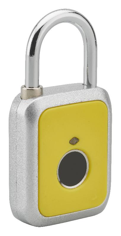Cadenas électronique digital jaune - Capteur d'empreinte digitale - Rechargeable USB - Thirard_0