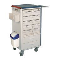 Carrydose KI - Chariot médical configurable de 12 à 60 tiroirs - Aluminium laqué et tiroirs en ABS antistatiques_0