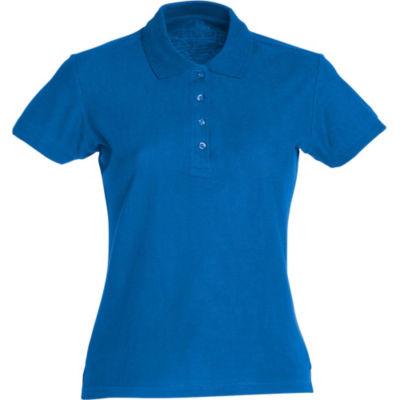 CLIQUE Polo basic Femme Bleu Royal S_0