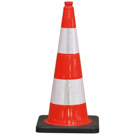 Cône de signalisation réfléchissant K5a - monobloc, emboîtable, 500 ou 750mm, classe 2_0