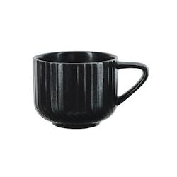 COSY & TRENDY Tasse D7,5X6,2 H cm 20 cl Grès Dakota noir, 48 pièces - noir Grès 4392008_0
