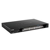 D-Link DGS-1520-28MP/E commutateur réseau Géré L3 Gigabit Ethernet (10/100/1000) Connexion Ethernet, supportant l'alimentation via ce port (PoE) 1U Noir_0
