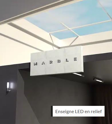 Panneau d'enseigne à led