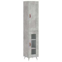 Helloshop26 - Buffet bahut commode armoire meuble de rangement organisateur cuisine salle de séjour salon haut 34,5 x 34 x 180 cm 02_0034300 - 300021_0