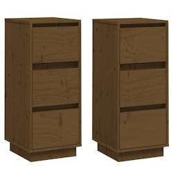 Helloshop26 - Buffet bahut commode armoire meuble de rangement organisateur cuisine salle de séjour salons lot de 2 32 x 34 x 75 cm 02_0036885 - 3000_0
