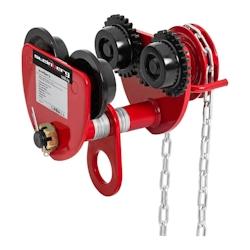 Helloshop26 - Chariot pour palan 1 000 kg largeur de fer de 77 - 133 mm avec chaîne 14_0000988 - 3000176728989_0