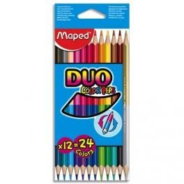 MAPED POCHETTE DE 12 CRAYONS DE COULEURS COLORPEPS DUO