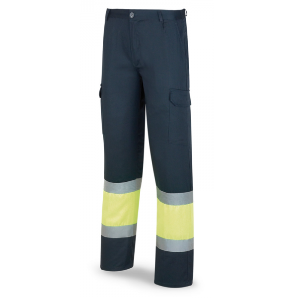 Pantalon tergal. Jaune / bleu_0