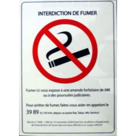 Plaque interdiction de fumer  réf. 103503_0